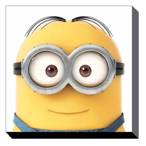 Minion Dave Close Up Canvas Print (85cm x 85cm) 